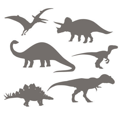 Adhésif décoratif dinosaure amovible