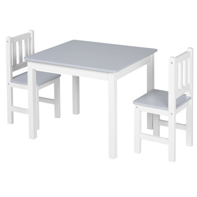 Kids 3 Piece Rectangular Play Or Activity Table and Chair Set