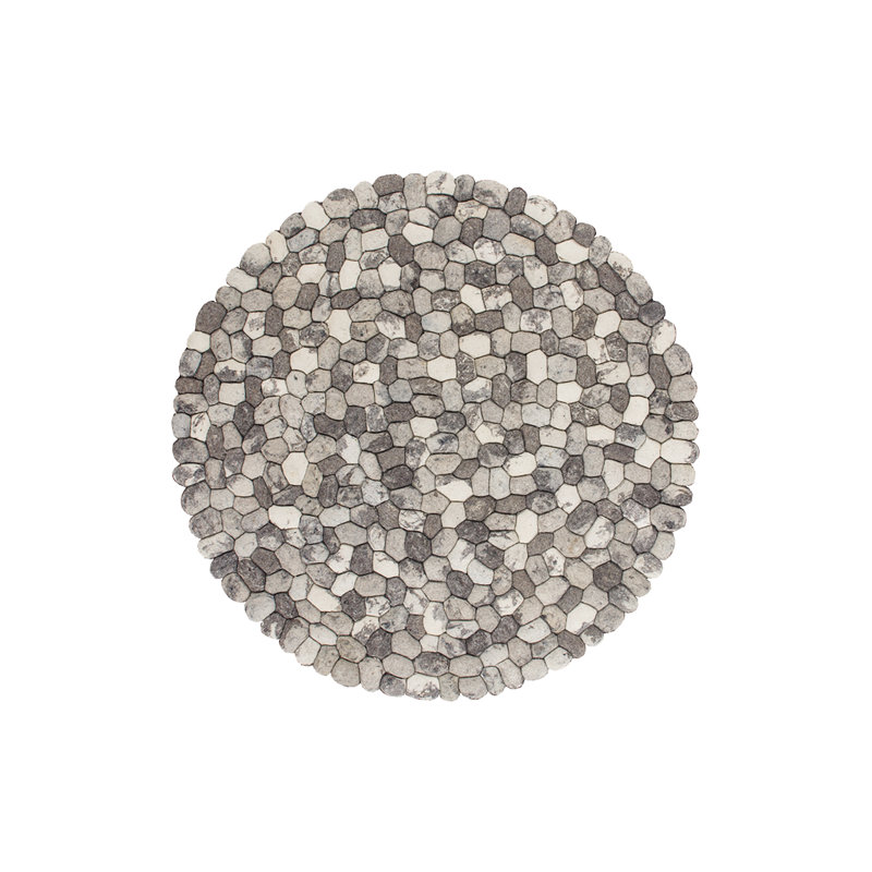 Duplessis Geometric Hand Woven Area Rug, Round 160cm