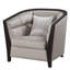 Fauteuil demi-tonneau de 37 po de largeur