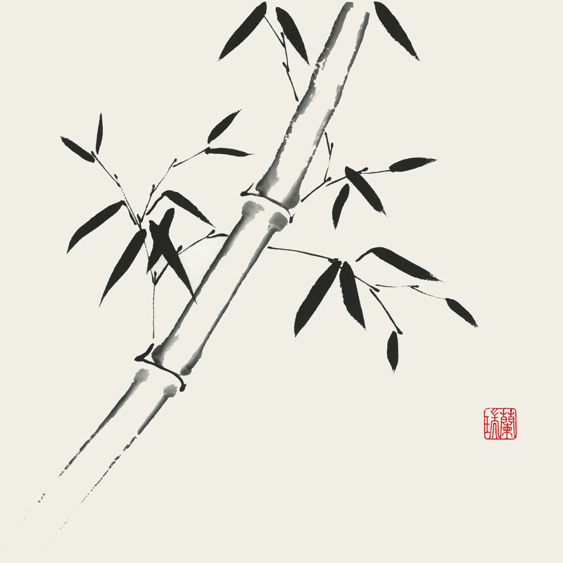 Bamboo Collection III by Nan Rae - Wrapped Canvas Print, 121.92cm H x 121.92cm W