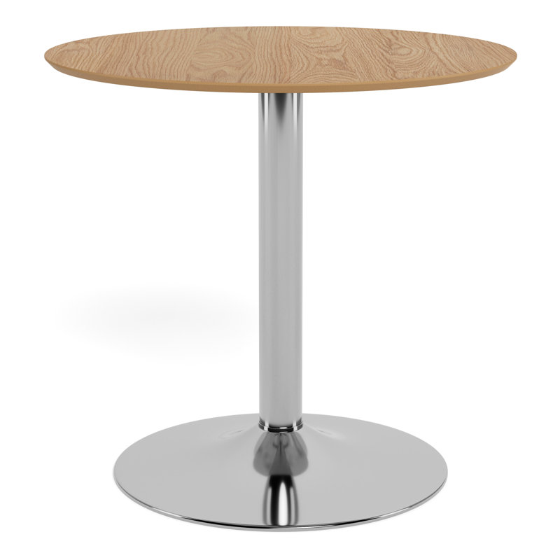 Dining Table with Stainless Steel Base