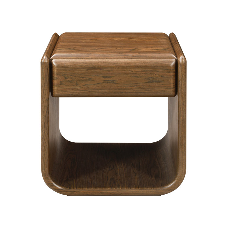 Lanza Dark Walnut End Table w/Drawer