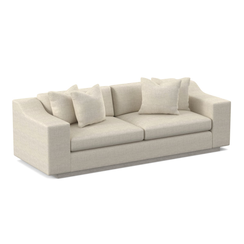 Barrett Sofa, Bisque, Filigree Ivory 100% Polyester