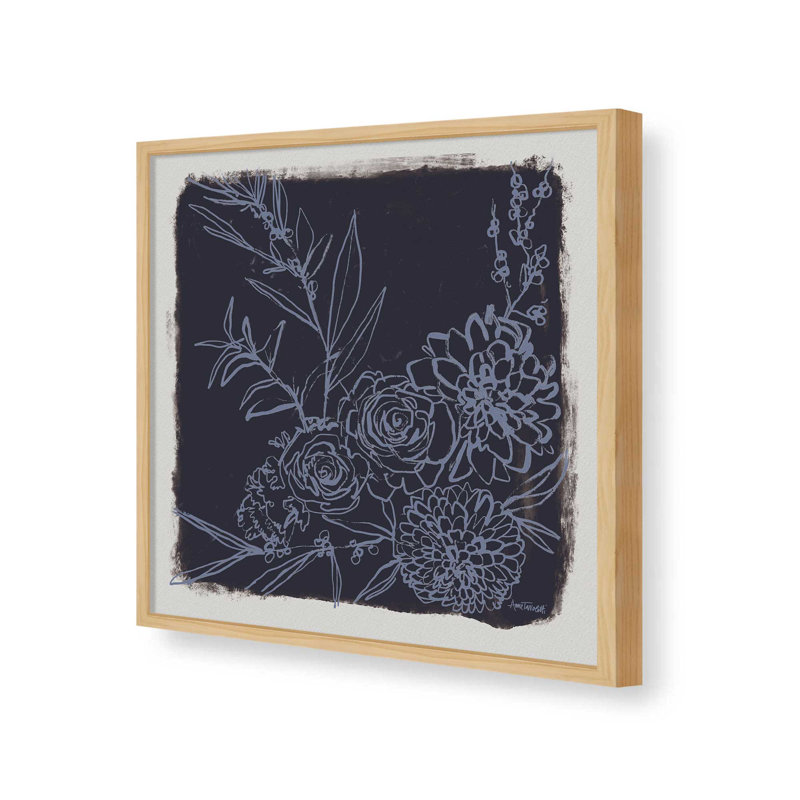 «Flower Bundle Dark» par Anne Tavoletti, reproduction d'art, H 36 po x l 36 po, Érable