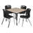 Kee Square Breakroom Table and Chair Set-73412842-73412848