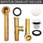 Ensemble de drain de baignoire 14 "en laiton calibre 14 avec un débordement sans trou-37405646