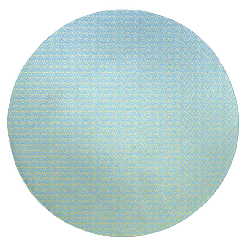 Chenille Indoor Rug, Round 5'