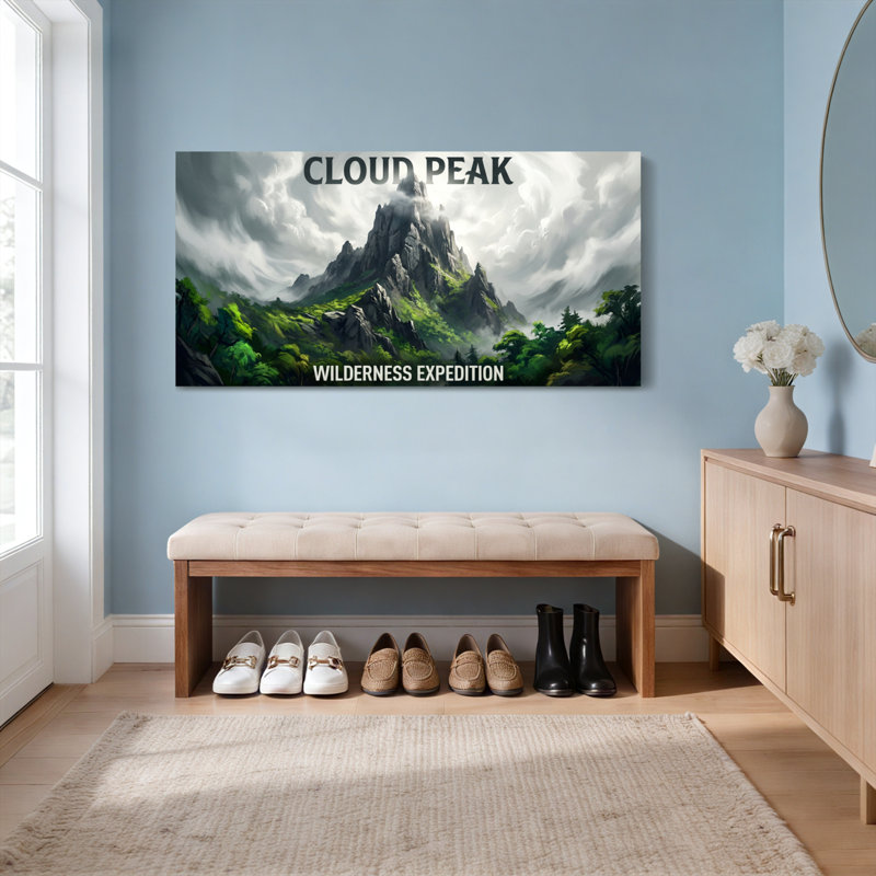 Ensemble de 1 toile tendue représentant l'expédition dans la nature sauvage de Cloud Peak, 5828