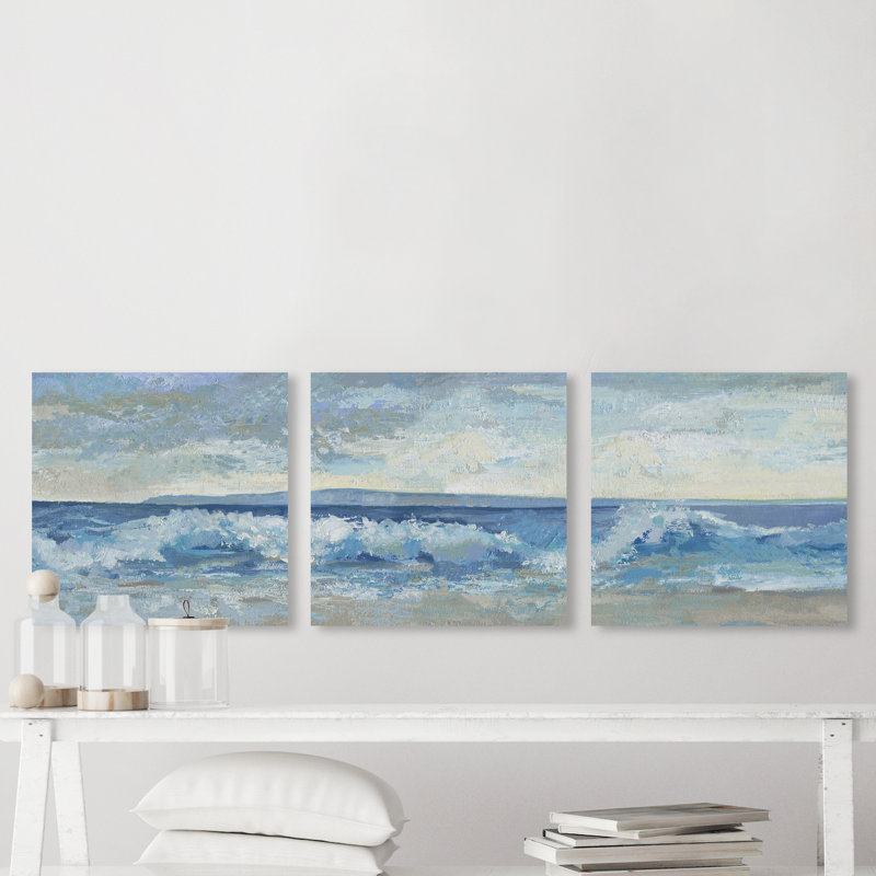 «Great Waves» Parvez Taj, reproduction d'art sur toile tendue, H 12 po x l 12 po x P 1,5 po
