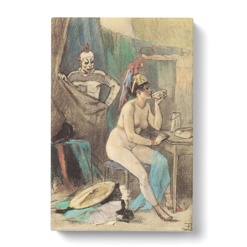 The Circus by Felicien Rops - Wrapped Canvas, 50cm H x 35cm W x 3cm D
