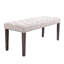Heng Ming, capitonné, repose-pieds, velours, banc de salle à manger, banc, repose-pieds, tabouret, banc pour la salle à manger, beige-1102416799