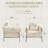 Upholstered Armchair with Thicker Seat Cushion and Pillow-2087373630