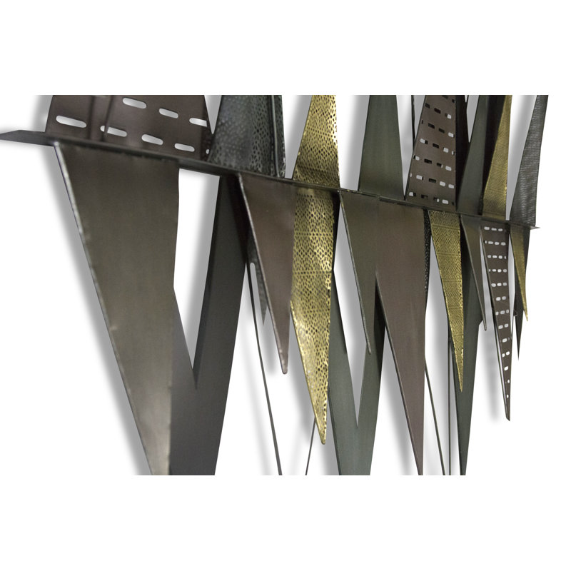 Industrial Abstract Wall Decor on Metal