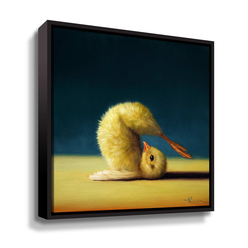 Pose de yoga, Cadre flottant noir, H 14 po x l 14 po