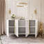 Sideboard ONYX 4D 158 cm white/ white gloss on gold legs-1548024081