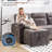 108.7" Upholstered U-Shaped Sectional Sofa Bed with Storage Pockets and USB Ports-1530706293