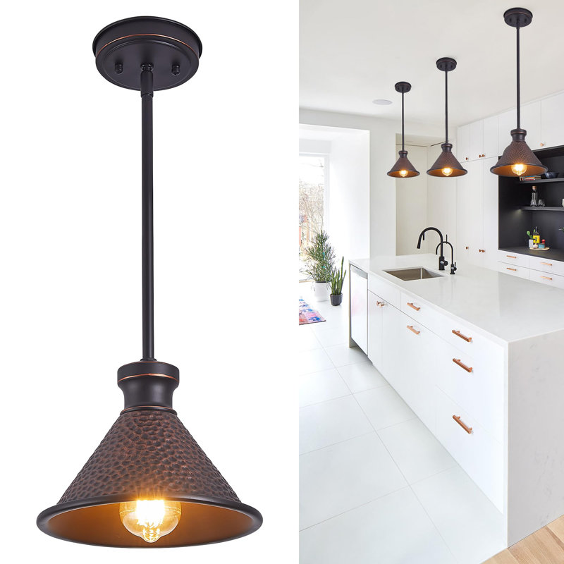 Mini-luminaire suspendu à tube réglable de 58 po Max