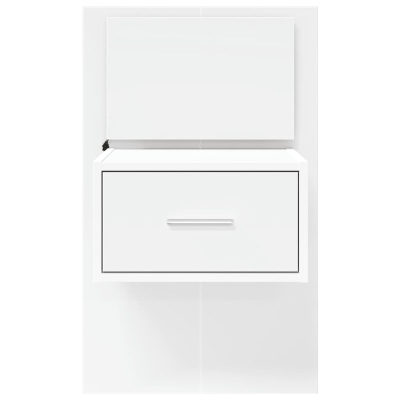 Chealsea 48.5cm W Manufactured Wood Bedside Table, White