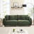 86.6 Inch 3 In Fleece, Four Throw Pillows And Silver Hardware Feet, Fits Living Room Bedroom, Stain-, Easy To Install , Fleece Material, 3 Seats With Metal Well Apartment Bedrooms, Simple Setup Steps-341837636