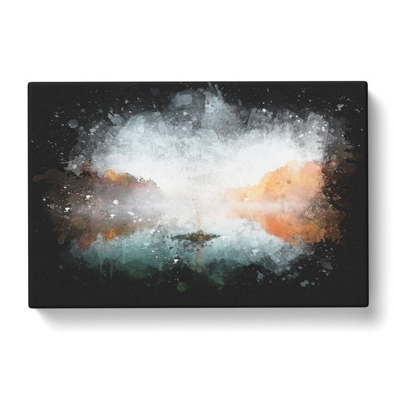 Lake Splash - Wrapped Canvas Print, 40cm H x 60cm W x 3cm D