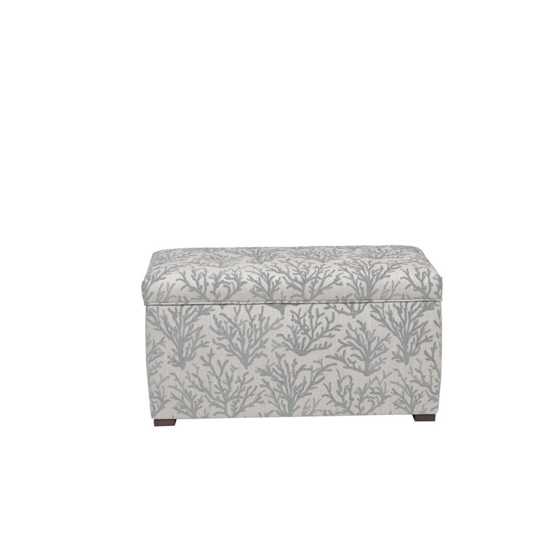 Bagnall Polyester Upholstered Storage Bench, Cream/Taupe
