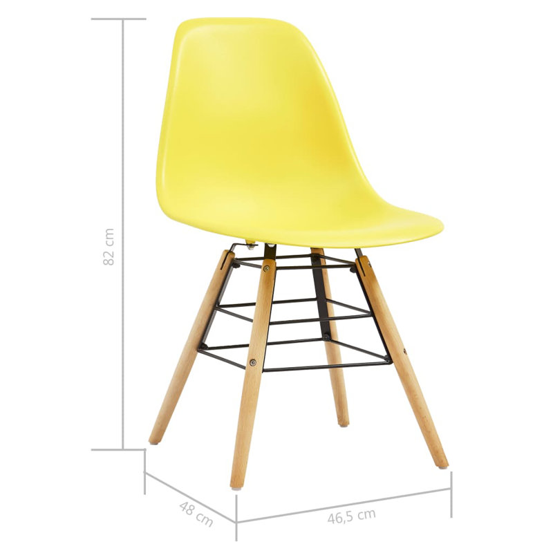 Andersyn Dining Set with 4 Chairs and one Bench, Yellow