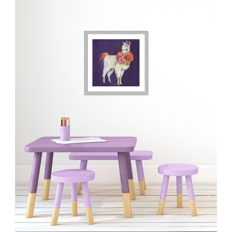 Art sur toile little, H 24,5 po x l 24,5 po x P 0,625 po, Cadre argenté