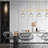 32'' 4-Light Modern Crystal Kitchen Island Pendant 