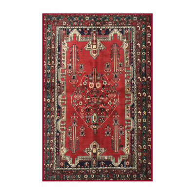 Tapis rouge à motif sud-ouest
