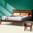 2-Pcs Bedroom Set Callisto – Solid Wood Platform Bed Frame & Matching Nightstand. Mid-Century Modern Farmhouse. 800 lbs Capacity. No Box Spring Needed-1556730011-1556730012