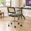 Chaise de bureau pivotante en similicuir Ayris-2021555489