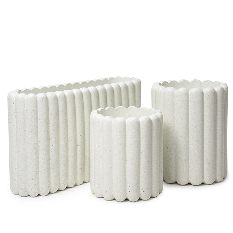 Jardinière Robinet de 16 pouces de hauteur, Blanc