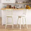 Deshanay Swivel Solid Wood Counter Stool-971264637