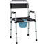 Chaise de chevet à hauteur ajustable pour personnes âgées, adultes, personnes à mobilité réduite, siège de toilette surélevé avec accoudoirs