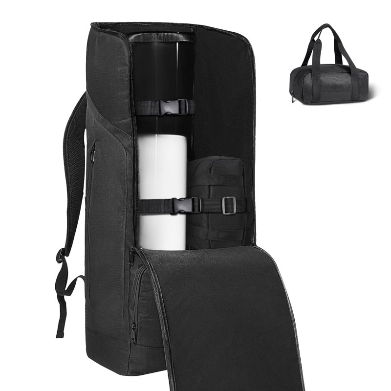 Telescope Case, 760 mm, Telescope Storage Backpack with Secure Strap, Pockets and Cozy Shoulder Traps, Shock-Absorbent Telescope Carrying Case for Optical Tube & Tripod, Counterweight Pocket