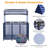 Kierah Metal Frame 10 Wheels Pool Float Storage Bin Double Decker Rolling Cart with Noodle Holder-2002647903