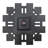 Irregular Wall Mirror Clock Crushed Diamond Inlay Wall Decor Clock Roman Numerals-1938572076-1928580371