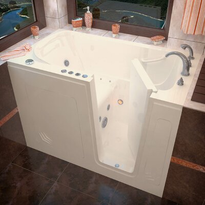 Buena Vista 54"" x 30"" Walk in Air/Whirlpool Acrylic Bathtub with Heater and Integrated Seat -  Therapeutic Tubs, WF3054RBD