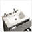 Glossy White Ceramic Sink with Three Predrilled Faucet Holes for Elegant Bathroom or Kitchen
