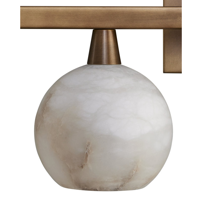 Bombelles 4 - Light Bath Bar, Antique Brass