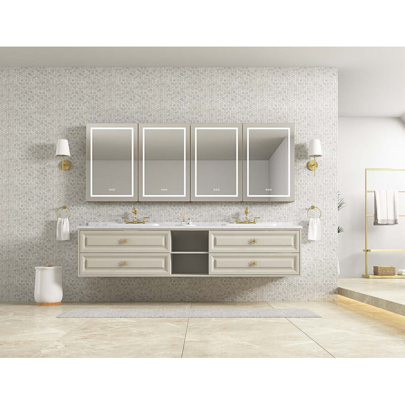 Armoire à pharmacie 144 tablettes avec miroir 144 W 144 H