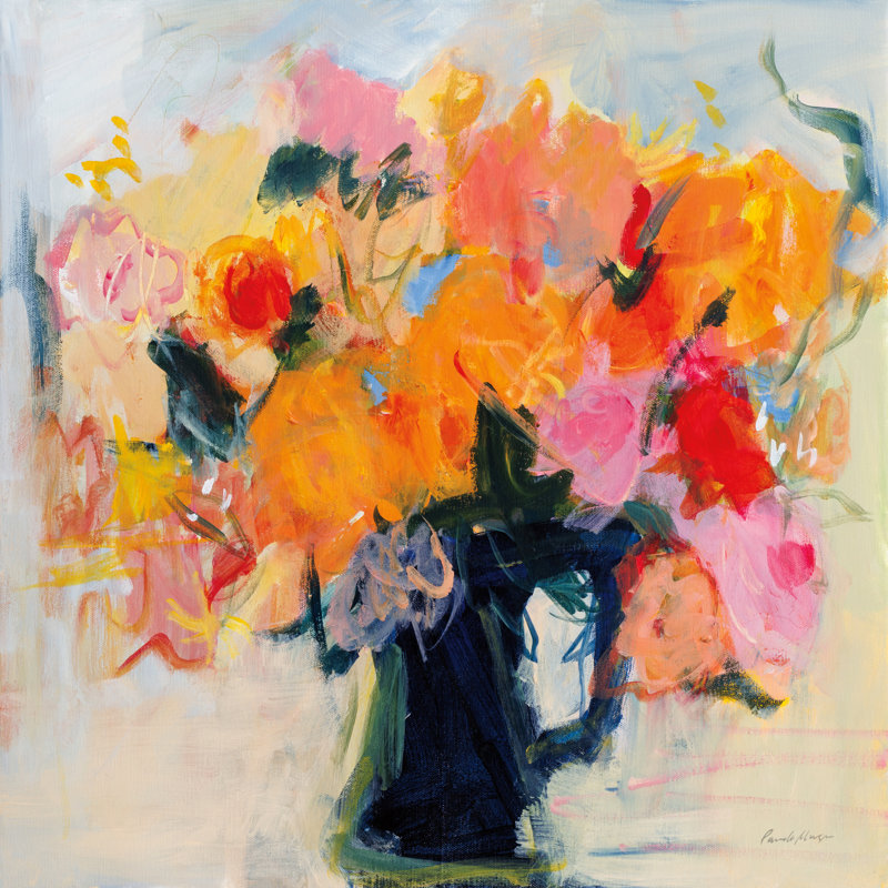 «Showy On Canvas» par Pamela Munger, reproduction, H 12 po x l 12 po