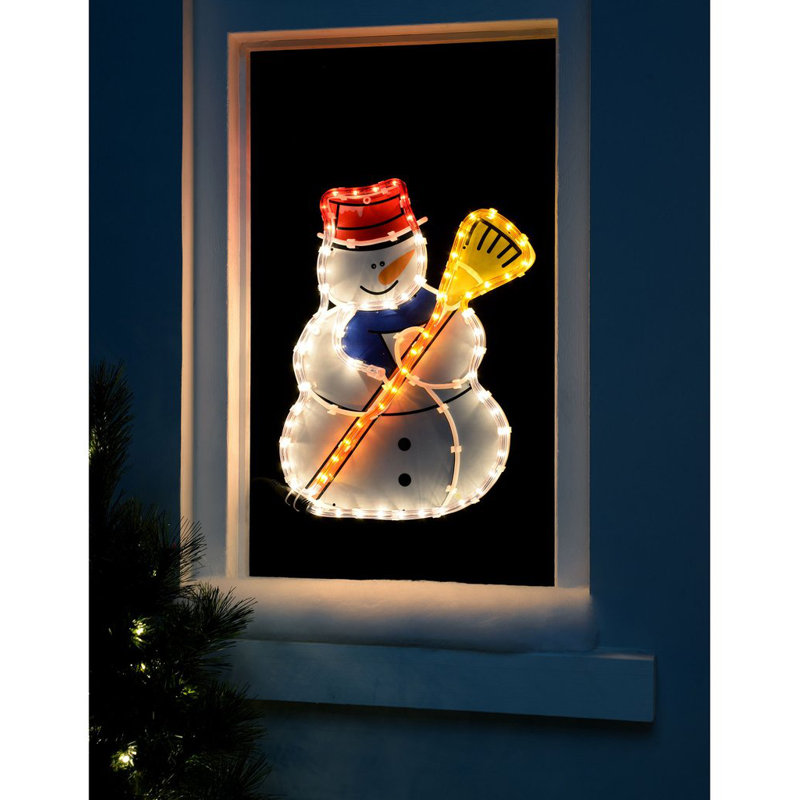 Weather Resistant Christmas Decoration, White/Yellow