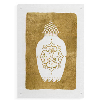 Golden Urn I -Canvas Print Only - NOT FRAMED