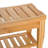 Long Bamboo Shower Bench Seat With Underneath Storage Shelf Shoe Organizer