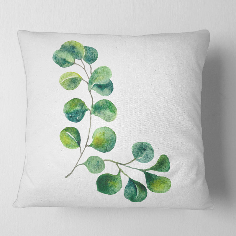 Floral Throw Pillow, 18" x 18"