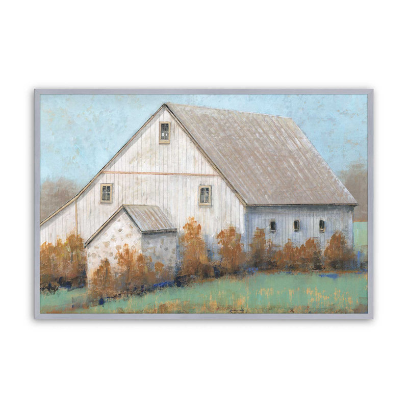 Farmstead Memories v1, impression, H 11 po x l 14 po x P 1,25 po, Cadre poli en chrome poli