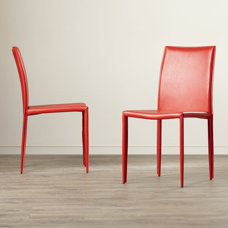 Chaise parsons rembourrée Dous, Crème, crème