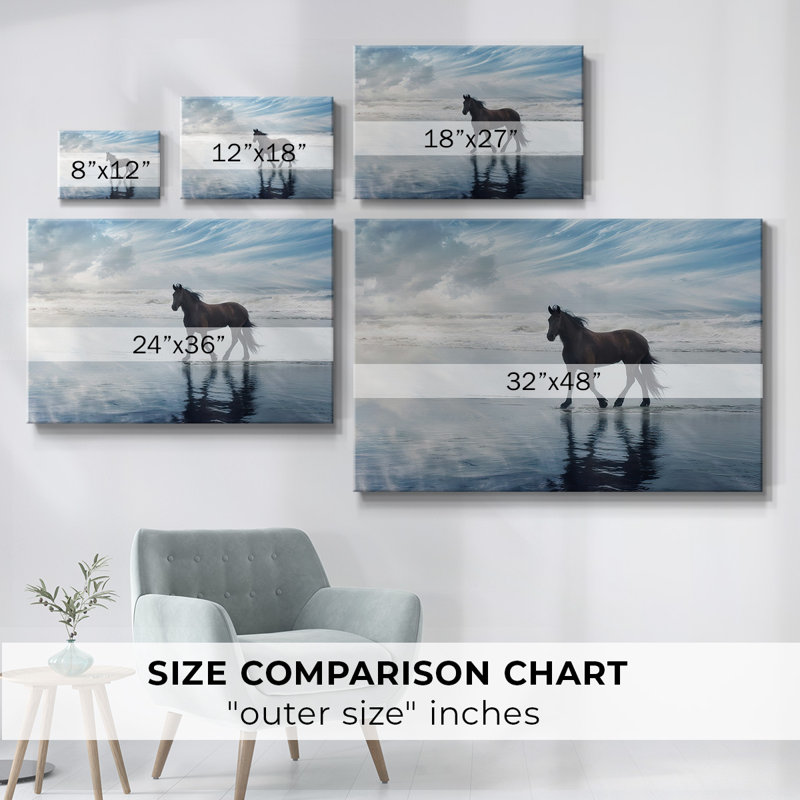 Horse Motion VI-Gallery Wrapped Canvas, 32" H x 48" W
